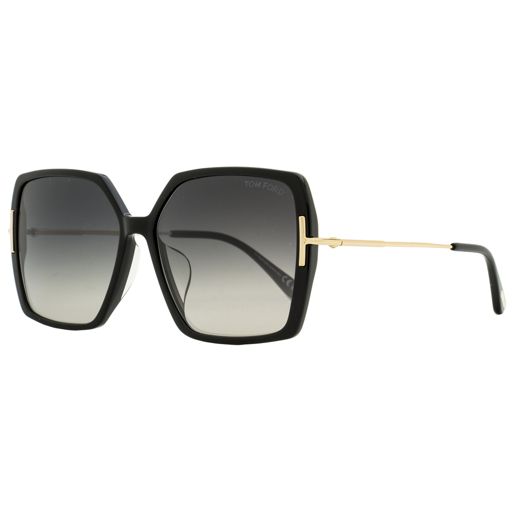 Tom Ford Joanna Alt Fit Sunglasses TF1039F 01B Black 59mm FT1039